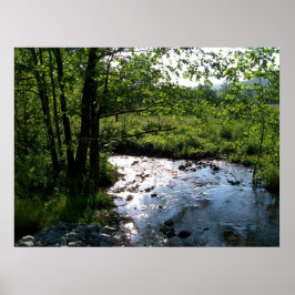 Stroom in Cades Cove Poster