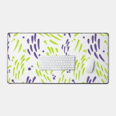 Stroom in Lime Groen en Paarse Bureaumat (Keyboard & Muis)