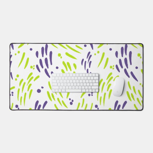 Stroom in Lime Groen en Paarse Bureaumat (Keyboard & Muis)