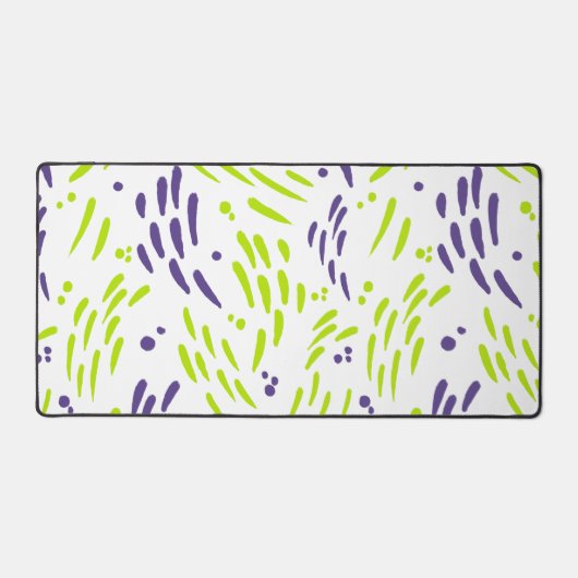 Stroom in Lime Groen en Paarse Bureaumat (Voorkant)