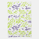 Stroom in Lime Groen en Paarse Theedoek (Verticaal)