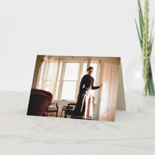 Stroom-kaart — Victoriaans prijsopgave binnenin Bedankkaart