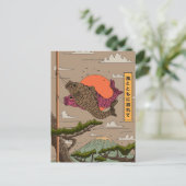 Stroom met de wind Koinobori Briefkaart (Staand voorkant)