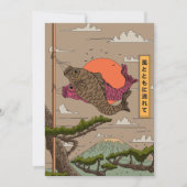 Stroom met de wind Koinobori Kaart (Voorkant)