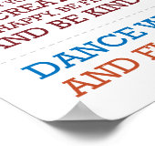 "Stroom met het Chi-manifest" Poster (Hoek)