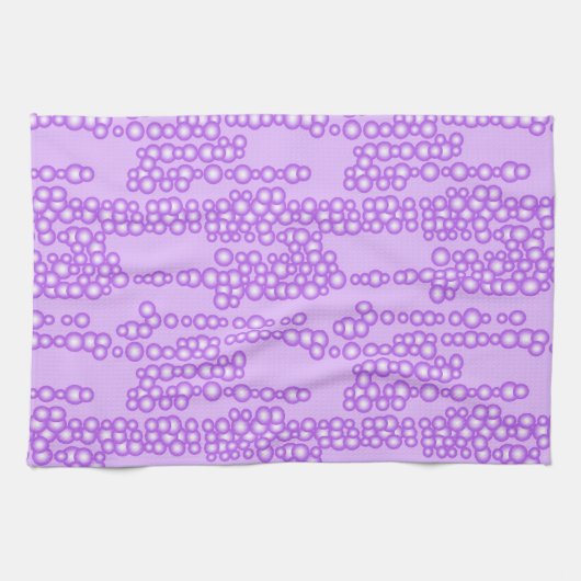 Stroom van luchtbellen, lavender theedoek (Horizontaal)