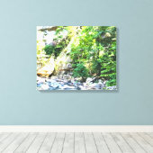 Stroom van Talluah Gorge Canvas Afdruk (Insitu (Houten vloer))