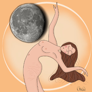 Stroom van Tijd – Artistieke Vrouw Wandklok (Geen Ronde Klok
