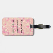 Stroomgeometrisch patroon bagagelabel (Achterkant horizontaal)