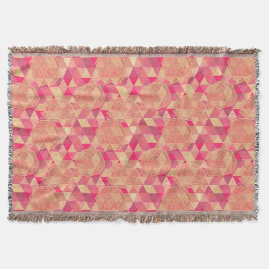 Stroomgeometrisch patroon deken (Voorkant)