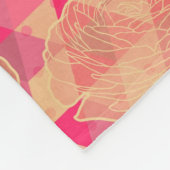 Stroomgeometrisch patroon fleece deken (Hoek)