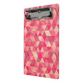 Stroomgeometrisch patroon mini klembord (Angled2)