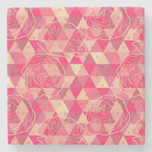 Stroomgeometrisch patroon stenen onderzetter