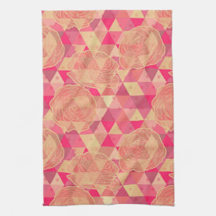 Stroomgeometrisch patroon theedoek