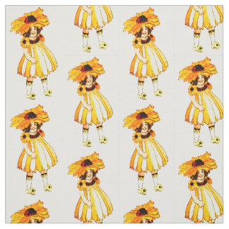 STROOMKINDERPATROON MET ZWART EYED SUSAN FLORAL FA STOF