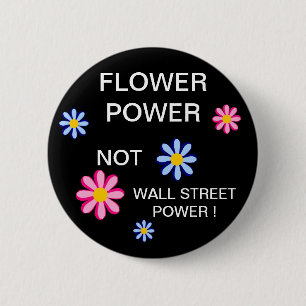 STROOMKRACHT WAL NIET STREET POWER! RONDE BUTTON 5,7 CM