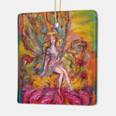 STROOMMELING OP DE PINK IRIS Fantasy Keramisch Ornament (Links)