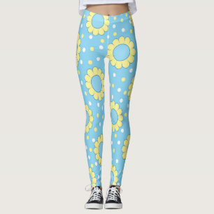 Stroompatroon van de ventilator op blauw leggings