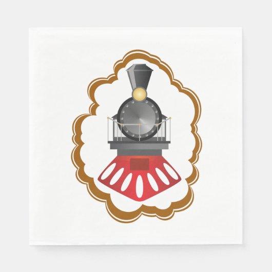 stroomtrein servet (Voorkant)