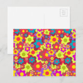 Stroomverbruik 60s hippy briefkaart (Voorkant / Achterkant)