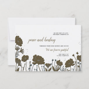 Stroomverbruik sympathie bedankt kaart