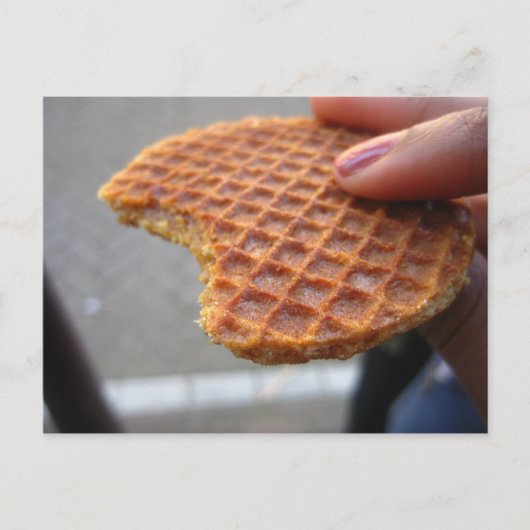 Stroopwaffle Briefkaart (Voorkant)
