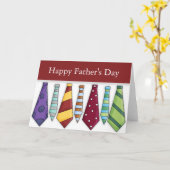 Stropdas 2 Vaderdag blanco Wenskaart van papa Kaart (Gele Bloem)