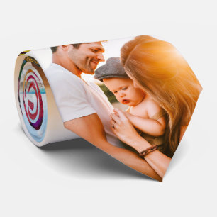 Stropdas 6 Afgedrukte foto-sjabloon Rand