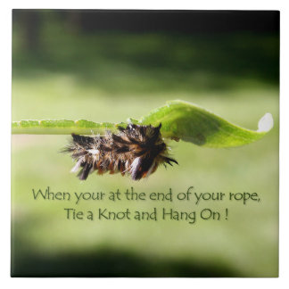 "Stropdas a Knot and Hang On" Decrotive Ceramic Ti Tegeltje