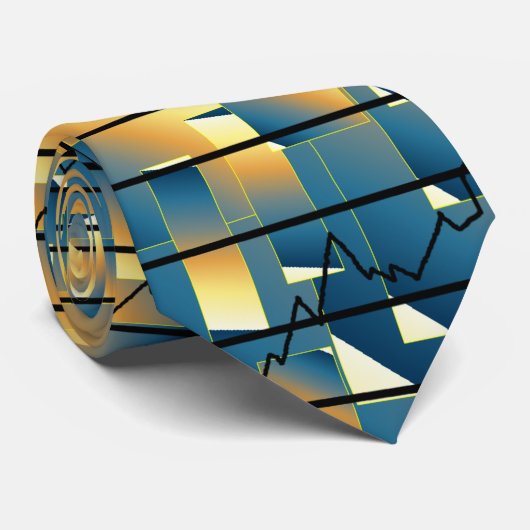 Stropdas aandelenmarkt (Opgerold)