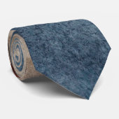 Stropdas - Abstract blauw (Opgerold)