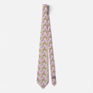 Stropdas: Abstracte bladeren (geel) Stropdas