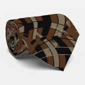 Stropdas abstracte kleuren (Opgerold)