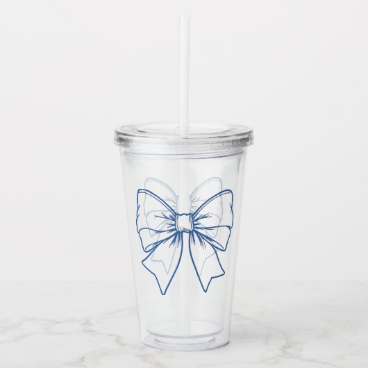 Stropdas Acryl Drinkbeker (Voorkant)