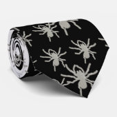 stropdas "ALBINO TARANTULA" BLACK SUIT (Opgerold)