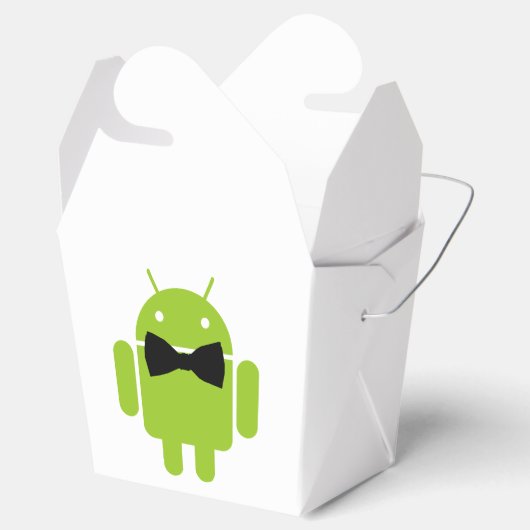 Stropdas Android Robot Icon Bedankdoosjes (Geopend)