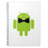 Stropdas Android Robot Icon Notitieboek (Voorkant)