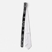 Stropdas Bandana Black (Achterkant)
