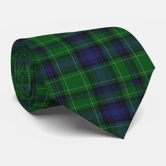 Stropdas blauwe en groene Abercrombie Pset (Opgerold)
