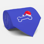 Stropdas Blue Santa Hat Bone (Opgerold)