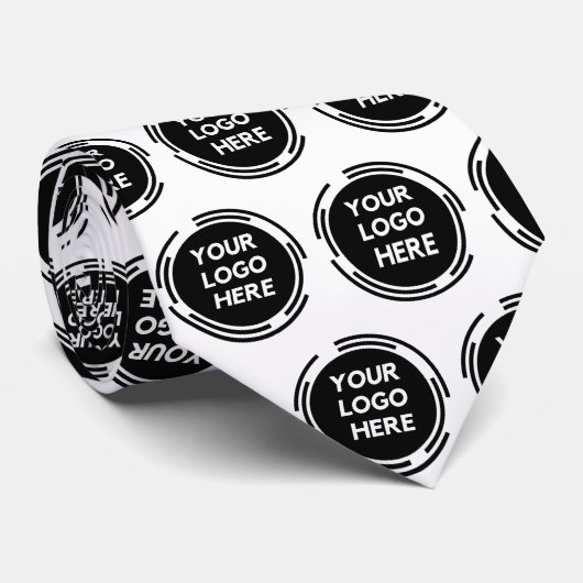 Stropdas Business Custom Logo Round (Opgerold)