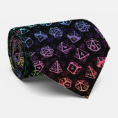 Stropdas D20-apparaatset patroon (regenboog) (Opgerold)