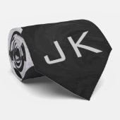 Stropdas Dalmatiaans zwart-wit afdrukken (Opgerold)