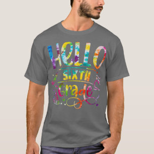 Stropdas die Hallo zesde klas terug naar het Kind T-shirt