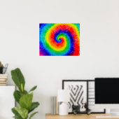 Stropdas Die Rainbow in Alcohol Ink Poster (Thuiskantoor)