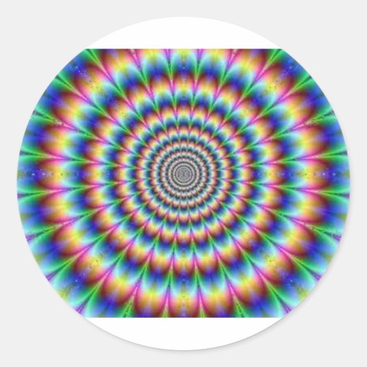 Stropdas Die Vortex Ronde Sticker (Voorkant)