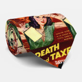 Stropdas Dood en Belastingen - Humor op belastingd (Opgerold)