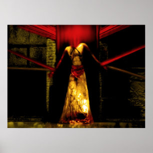 Stropdas door de duivel met bloedstolsels poster