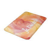 Stropdas-Dye Flame Red Oranje Painterly Love Water Badmat (Gekanteld)