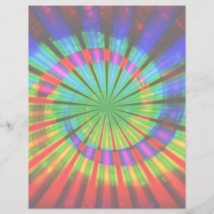 Stropdas-Dye Groovy Rainbow